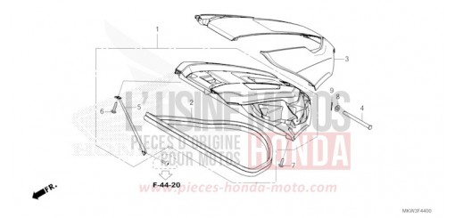 COUVERCLE BAGAGES NC750XDP de 2023